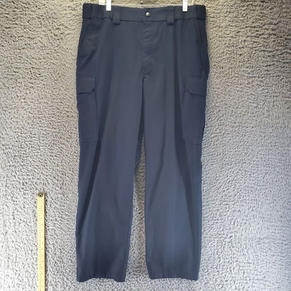 5.11 Tactical Pants Mens 38x32 Navy Blue Cargo Pockets Ripstop Workwear